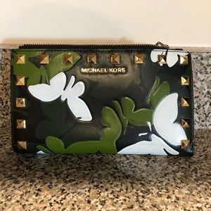 Michael Kors butterfly phone wallet